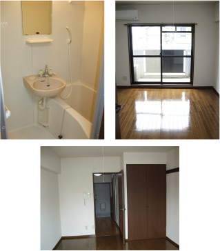 島根大学まで約400m、松江市学園2丁目のオートロック付き1K賃貸マンション、ハイツN.K室内写真2※写真は他の部屋です、現況優先。